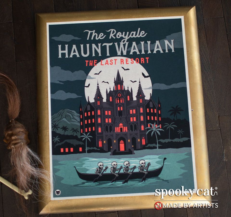 Royale Hauntwaiian Hotel Art Print