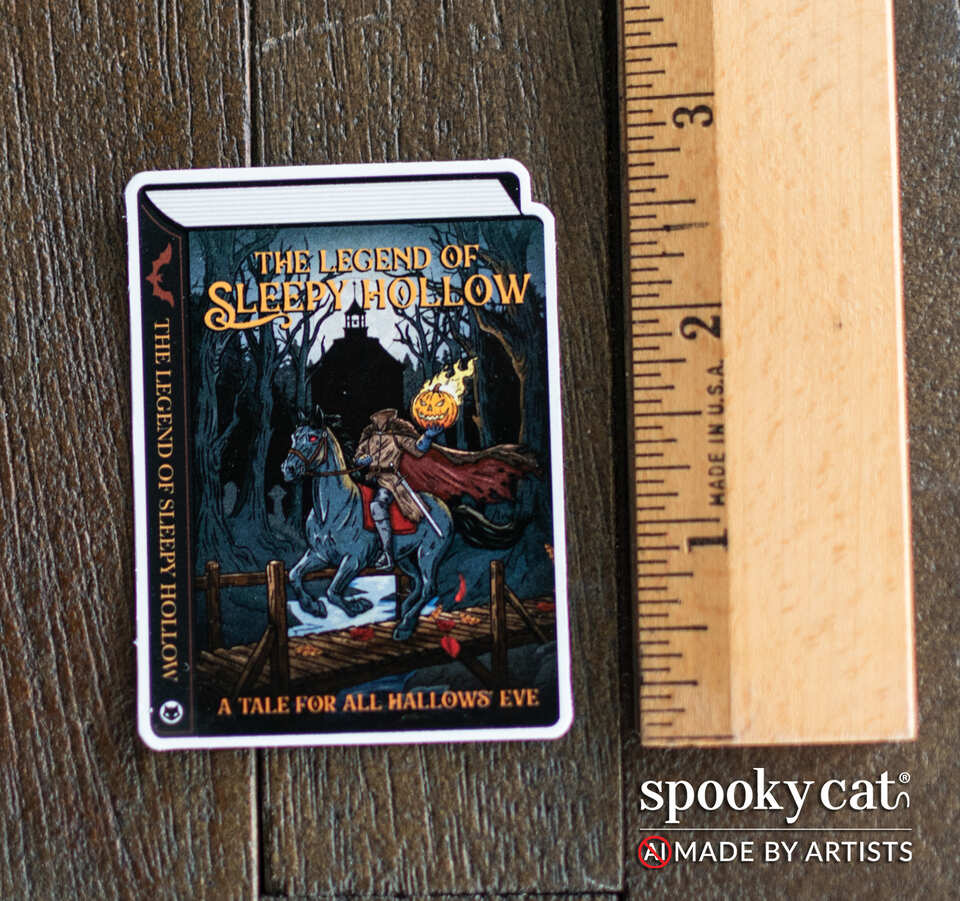 Sleepy Hollow Book Diecut Sticker (3 Inch)