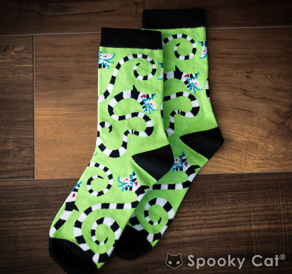 Sandworm Beetlejuice Movie-inspired Gothic Socks