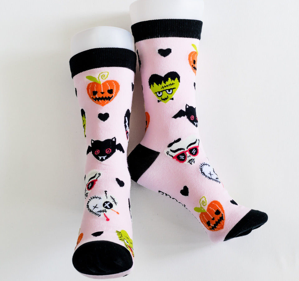 Pastel Goth Classic Monster Socks