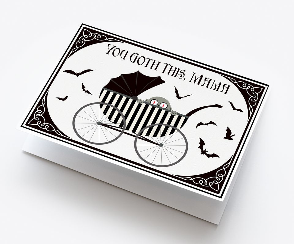 Zombie Baby mother's day new baby card