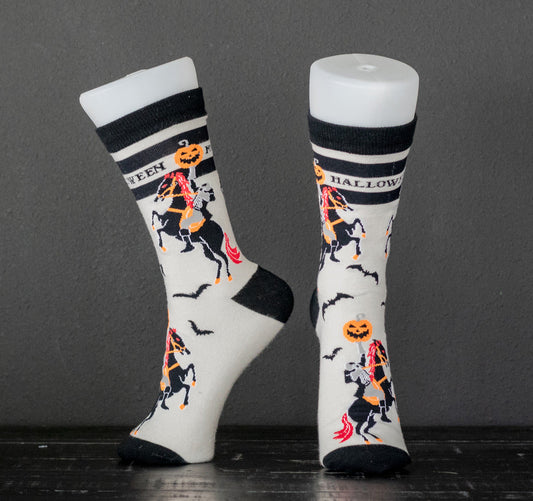 Headless Horseman Spooky Halloween Sock