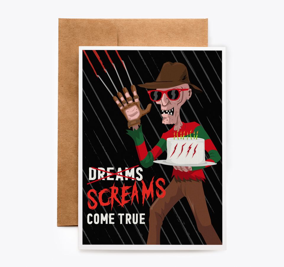 Freddy Nightmare on Elm Street Inspired Horror Fan Art