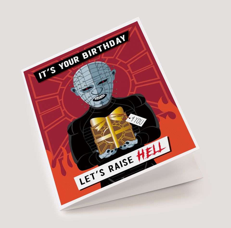 Pinhead Hellraiser Lament Configuration Fan Art Birthday Card