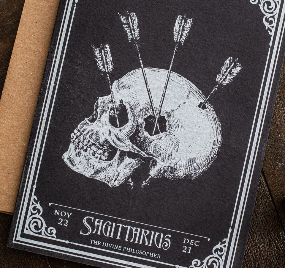 Sagittarius Zodiac Horoscope Birthday Card