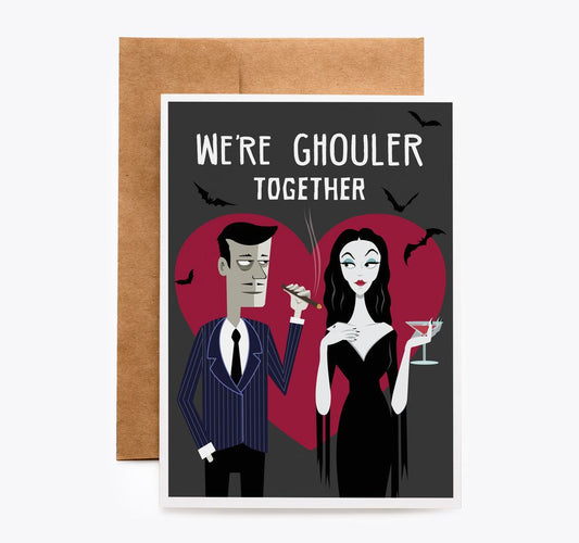 Morticia and Gomez Romantic Valentines Card