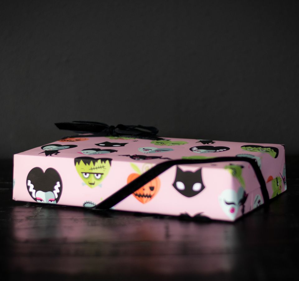 Pink Monster Love Gift Wrap (1 Sheet)