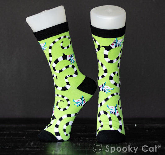 Sandworm Beetlejuice Movie-inspired Gothic Socks