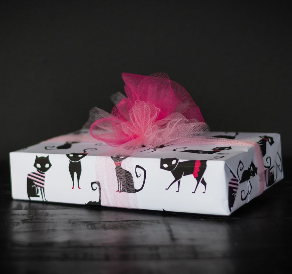 Black Cat Love Gift wrap