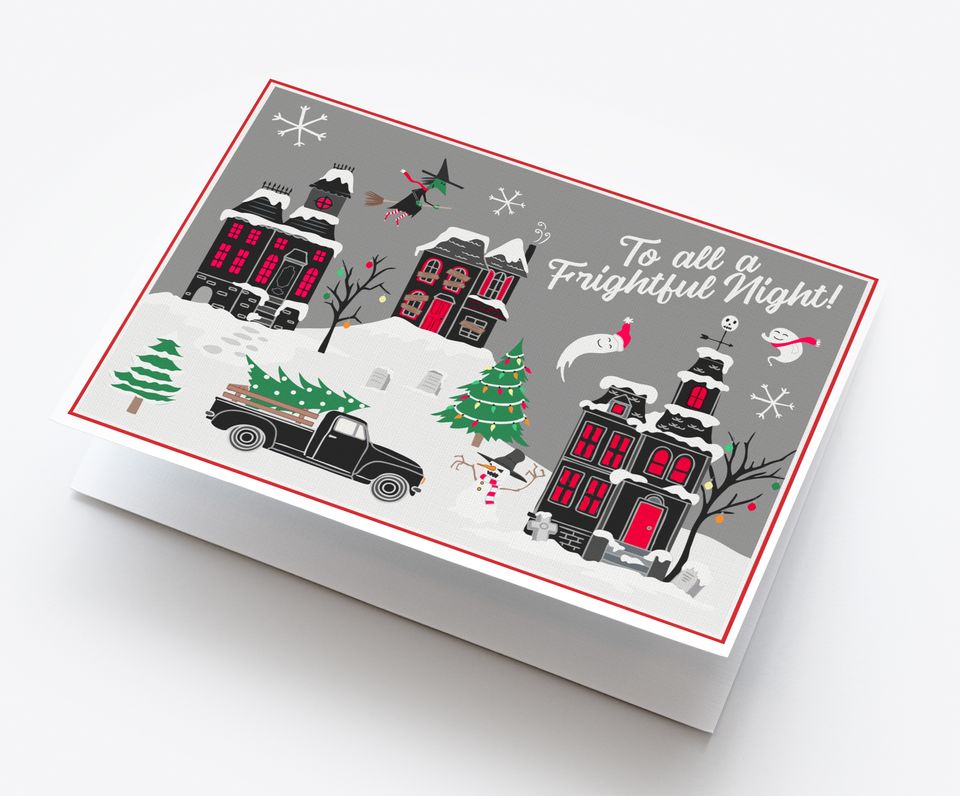 Halloweentown Christmas Card