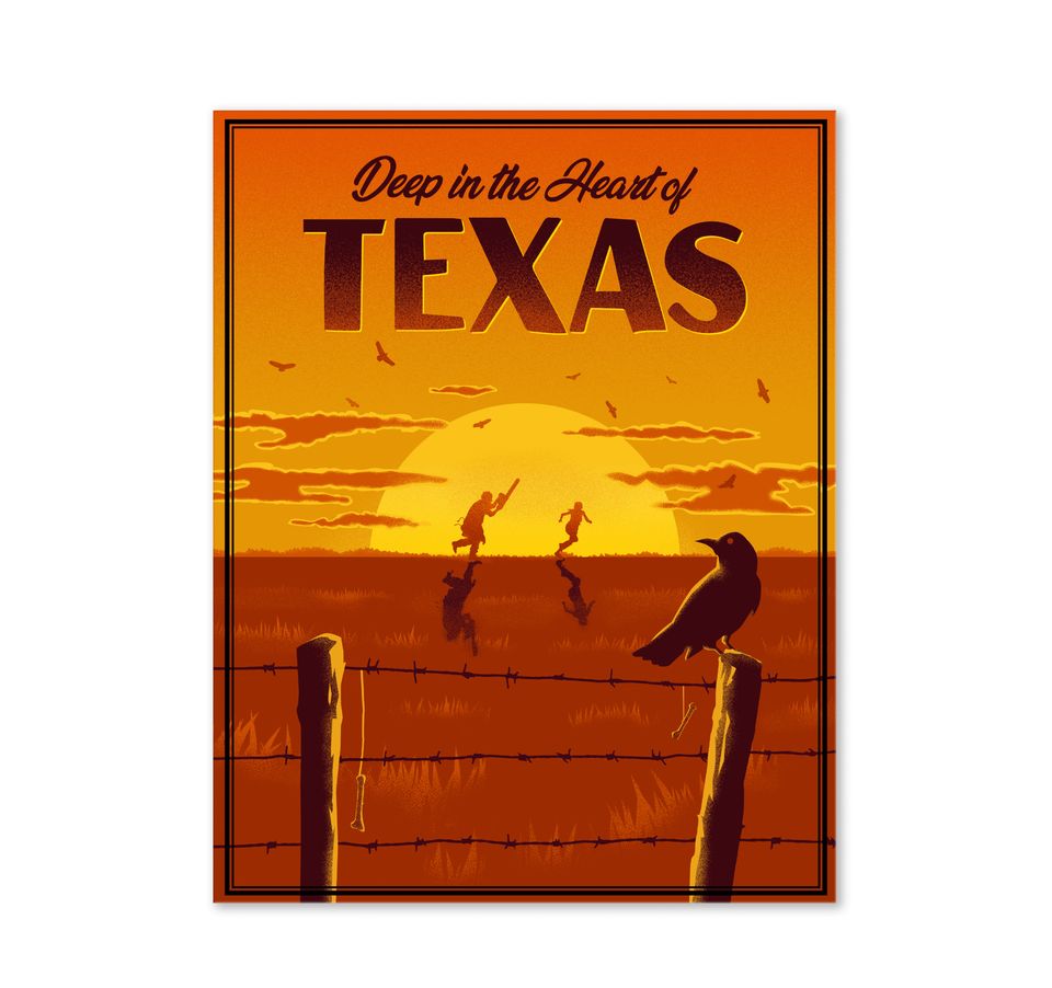 Texas Chainsaw Massacre Horror Movie Homage Fan Art