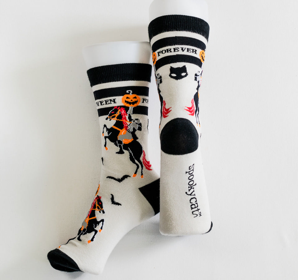 Headless Horseman Spooky Halloween Sock