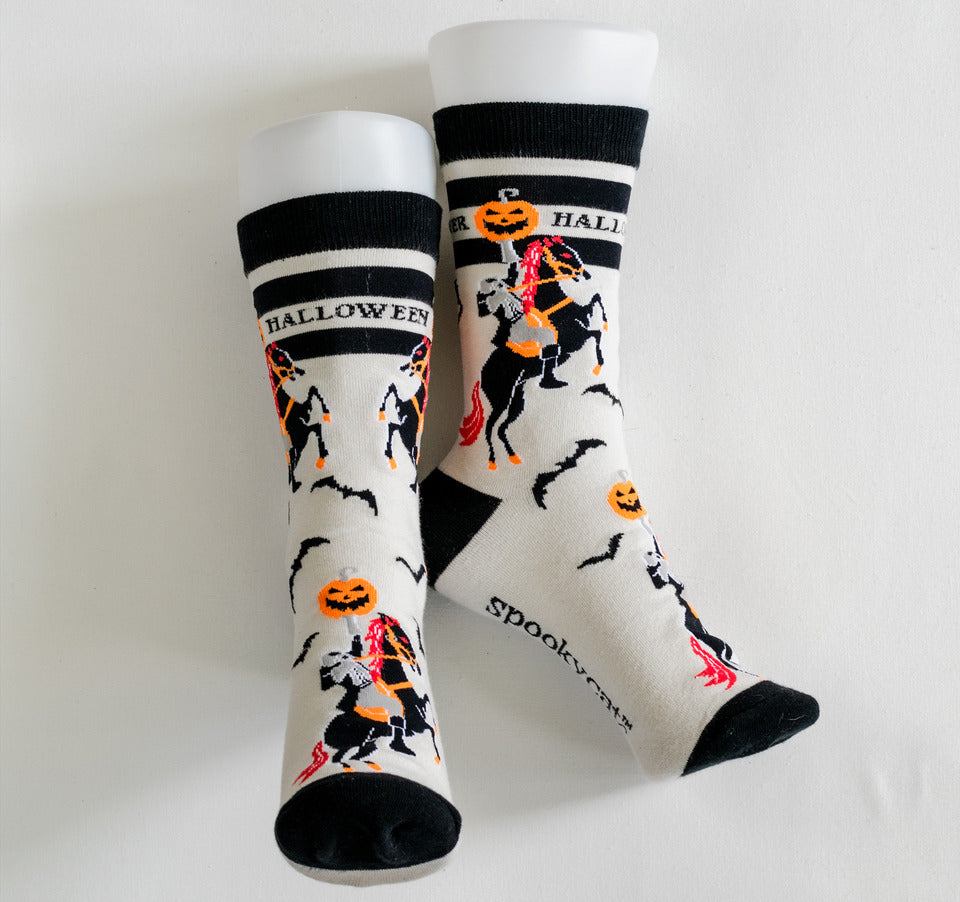 Headless Horseman Spooky Halloween Sock