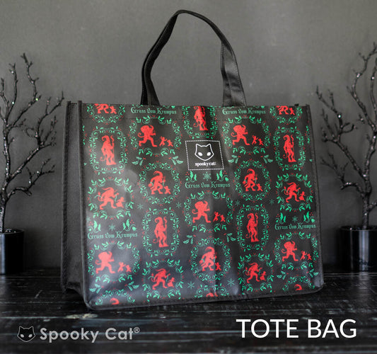 Krampus Damask Tote Bag