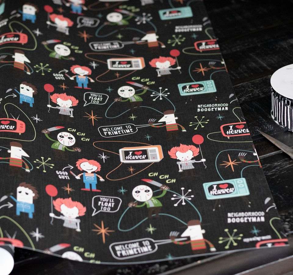 Retro Killers Gift Wrap (1 Sheet)