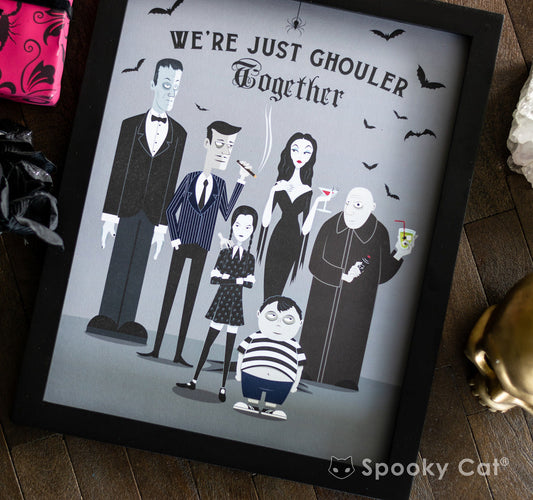 Addams Family Inspired Gothic Family Art Print