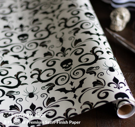 Gothic Damask Gift Wrap