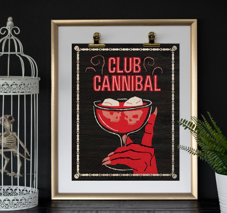 Club Cannibal Tiki Art Print