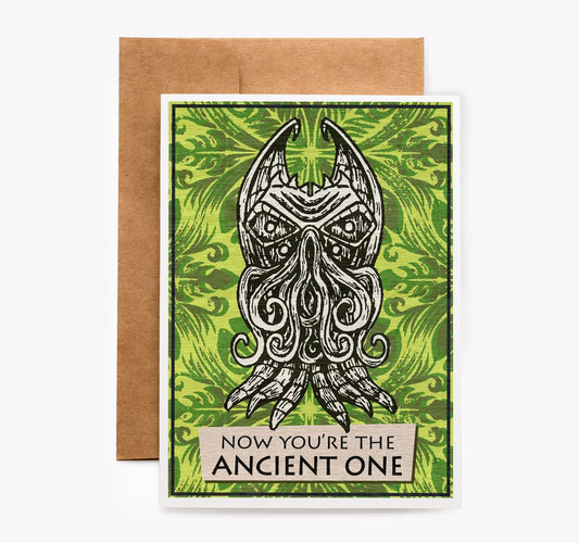 Tiki Cthulhu Chluhu Old One Birthday Card