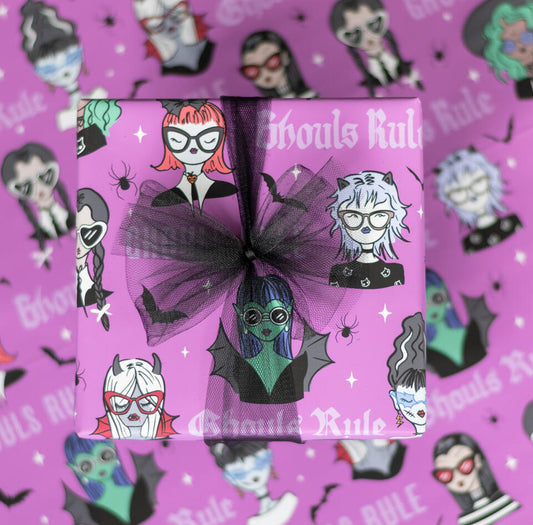 Goth Ghouls Gift Wrap (1 Sheet)