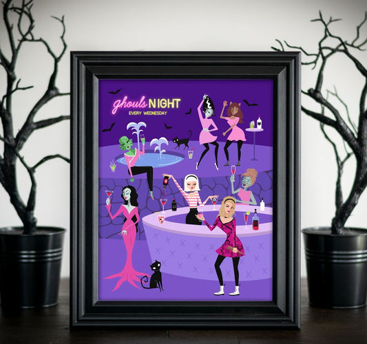 Ghouls Club Art Print (8x10)