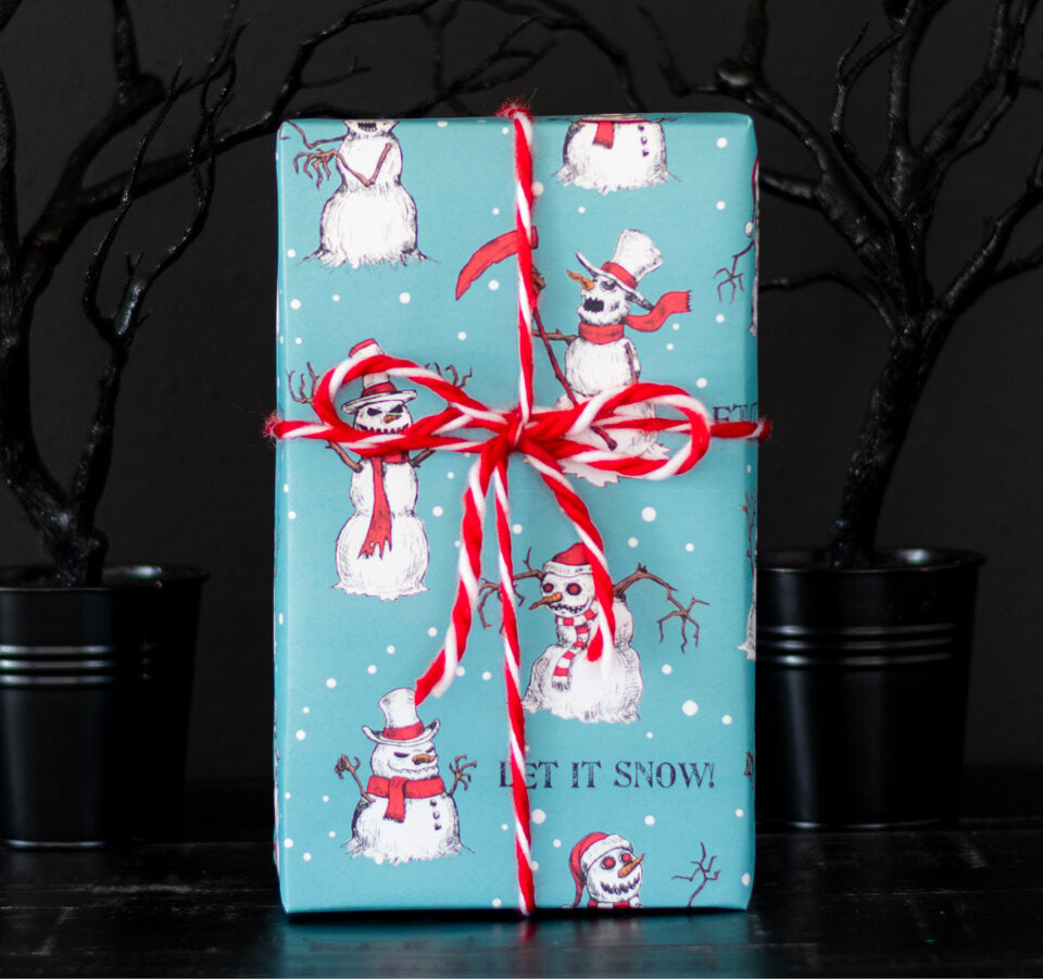 Killer Snowmen Gothic & Horror Christmas Gift Wrapping Paper