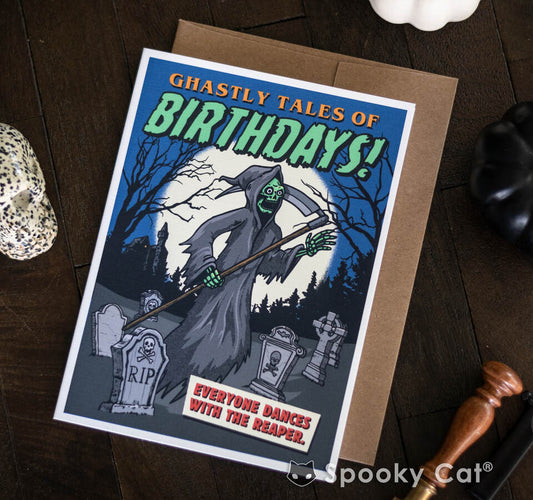 Grim Reaper Birthday Card