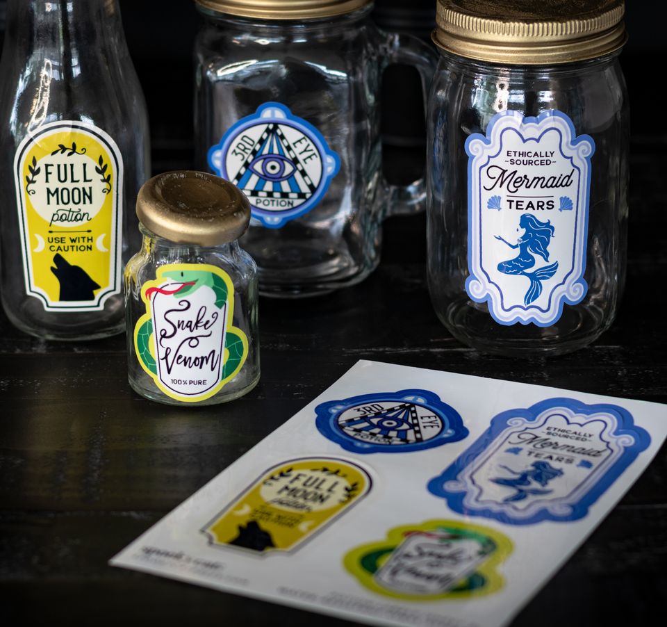 Magical Potion Halloween Labels