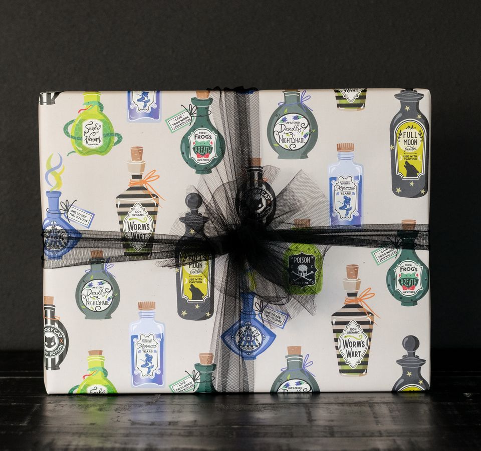 Halloween Witch Potions Gift Wrap