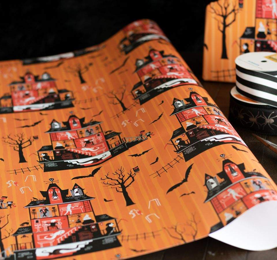 Haunted Mansion Halloween Fun Gift Wrap