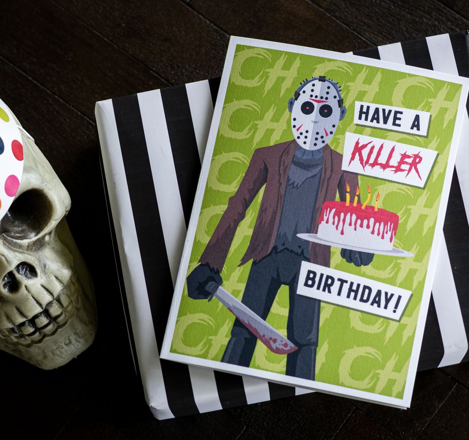 Friday the 13th Jason Vorhees Fan Art Birthday Card