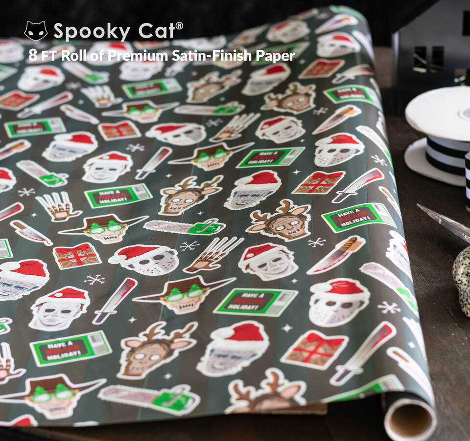 Horror Movie Inspired Christmas Wrapping paper