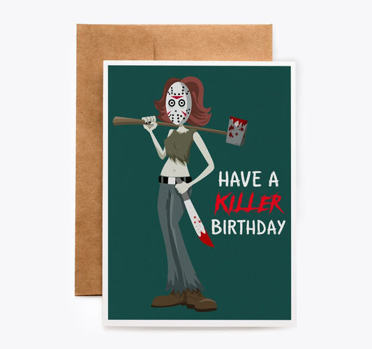 Jason Friday the 13th Cosplay Horror Fan Art Card