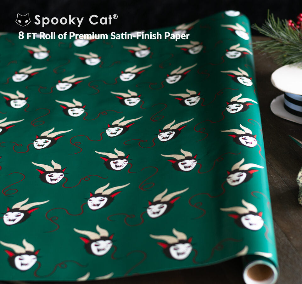 Krampus Gift Wrap Merry Krampus Wrapping Paper