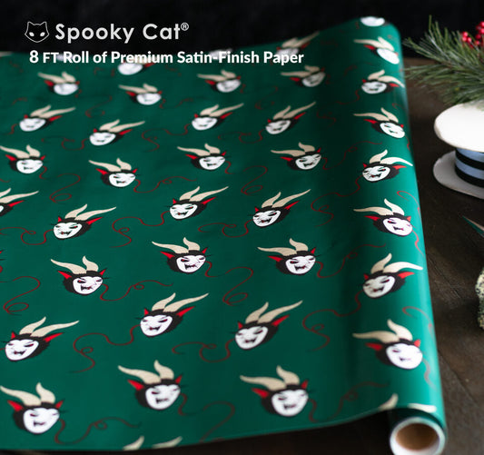 Krampus Gift Wrap Merry Krampus Wrapping Paper