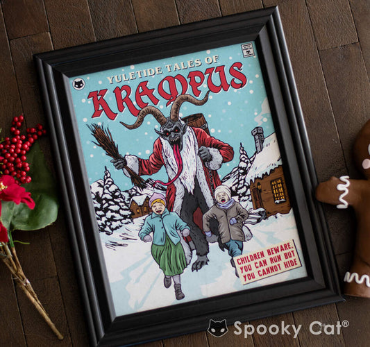 Krampus Comic Art Print (8x10)