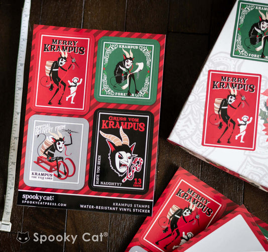 Krampus Sticker Sheet for Creepmas