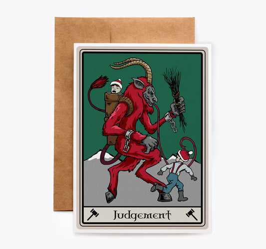 Krampus Krampusnacht Christmas Tarot Card