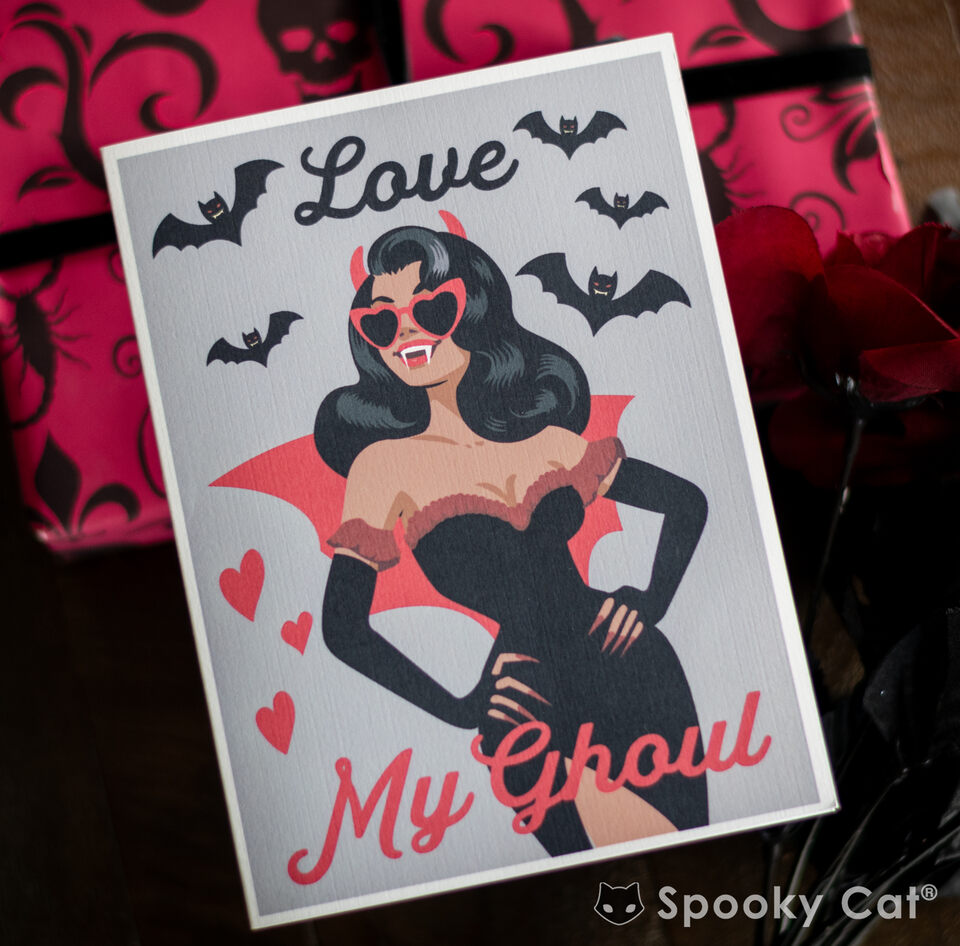 Bruja Vintage Valentine's romanctic anniversary card
