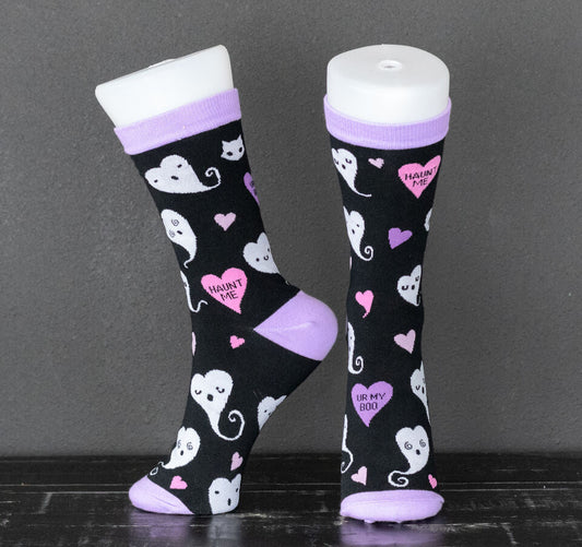Pastel Goth Kawaii Ghost Socks