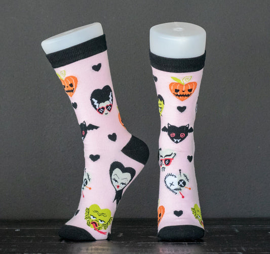 Pastel Goth Classic Monster Socks