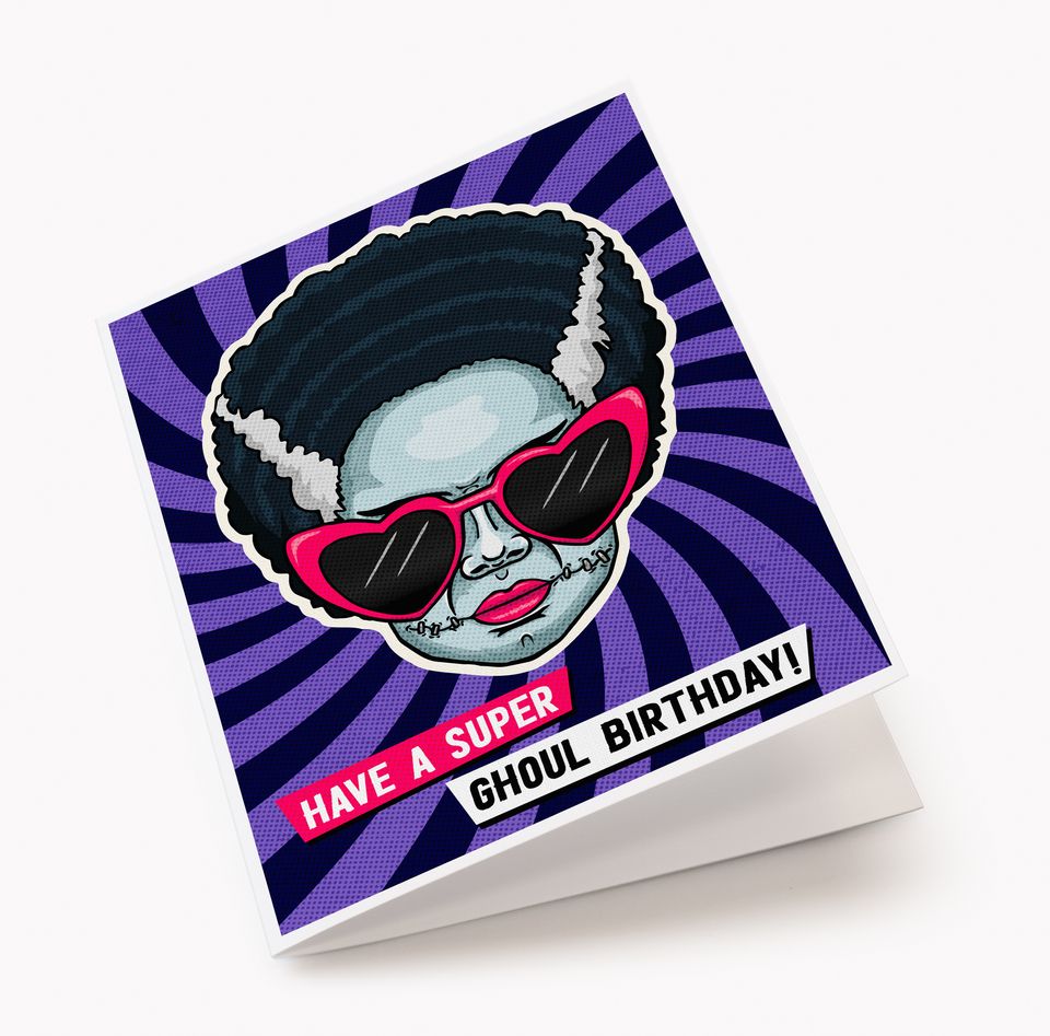Bride of Frankenstein Birthday card