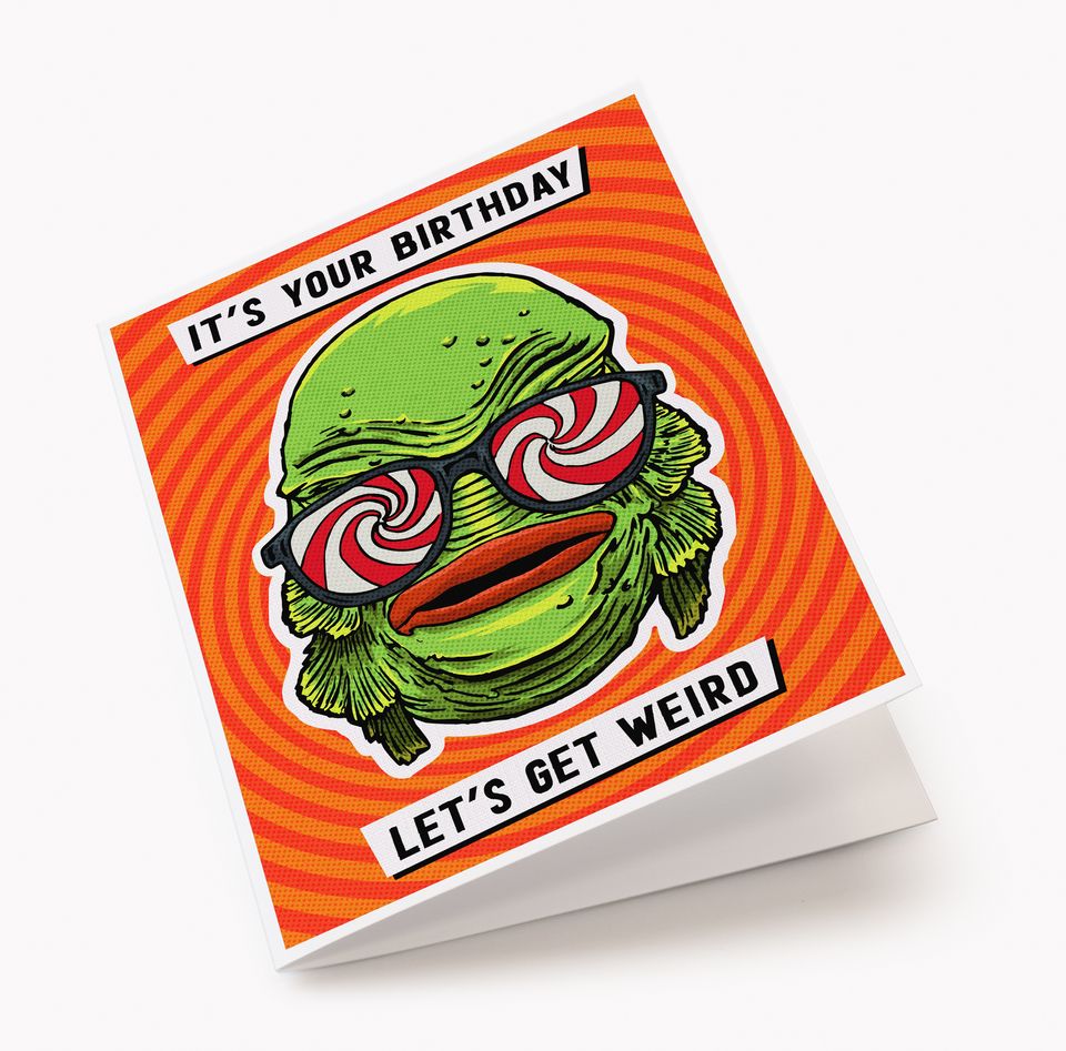 Creature from the Black Lagoon Birthday Card