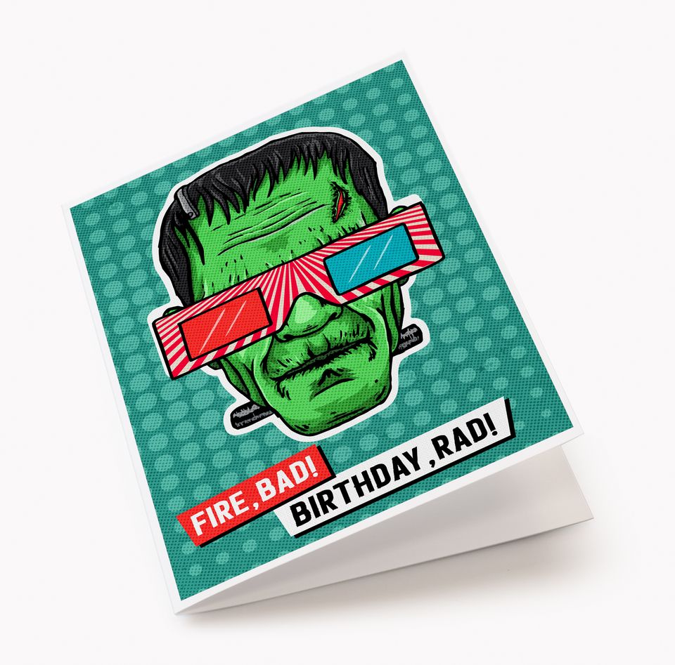 Frankenstein Birthday Card
