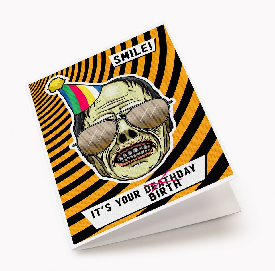 Zombie d̶e̶a̶t̶h̶d̶a̶y̶ Birthday Card