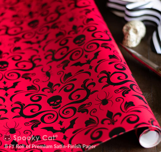 Gothic Damask Gift Wrap