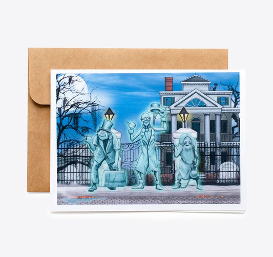 Hitchhiking Ghosts Homage Greeting Card