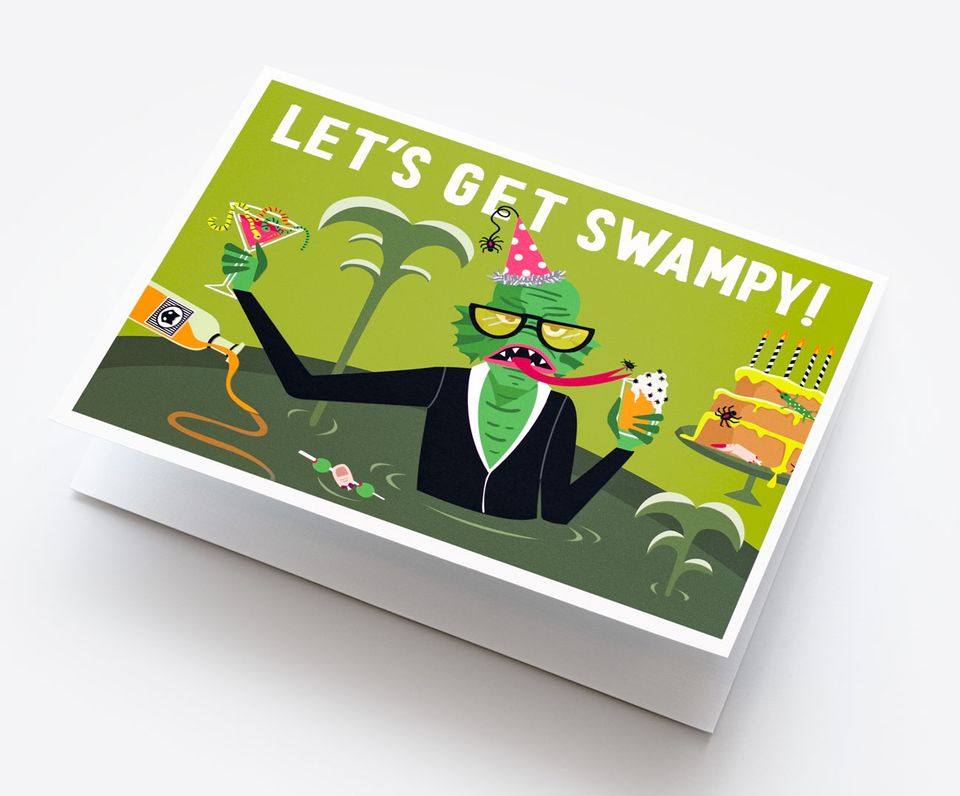 Birthday Card Creature from the Black Lagoon
