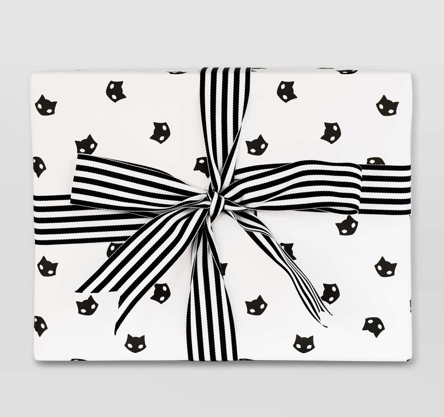 Spooky Cat Signature Black Cat Pattern Gift wrap