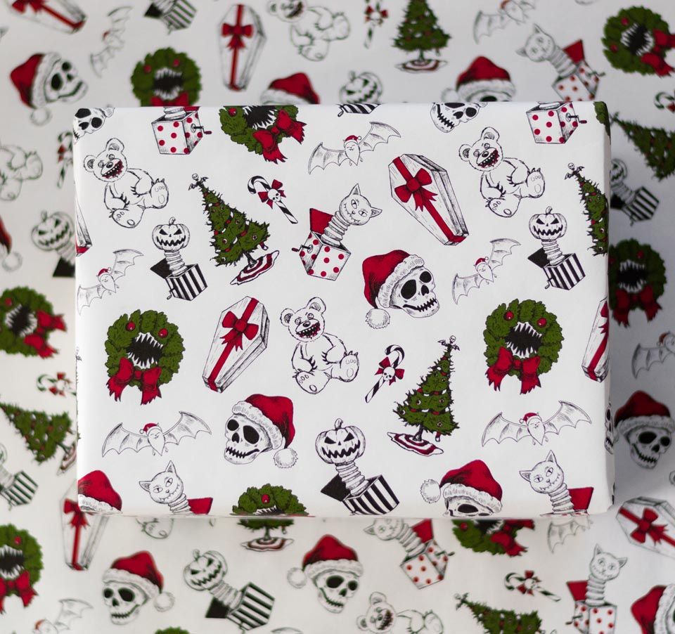 Spooky gothmas creepmas Wrapping Paper 